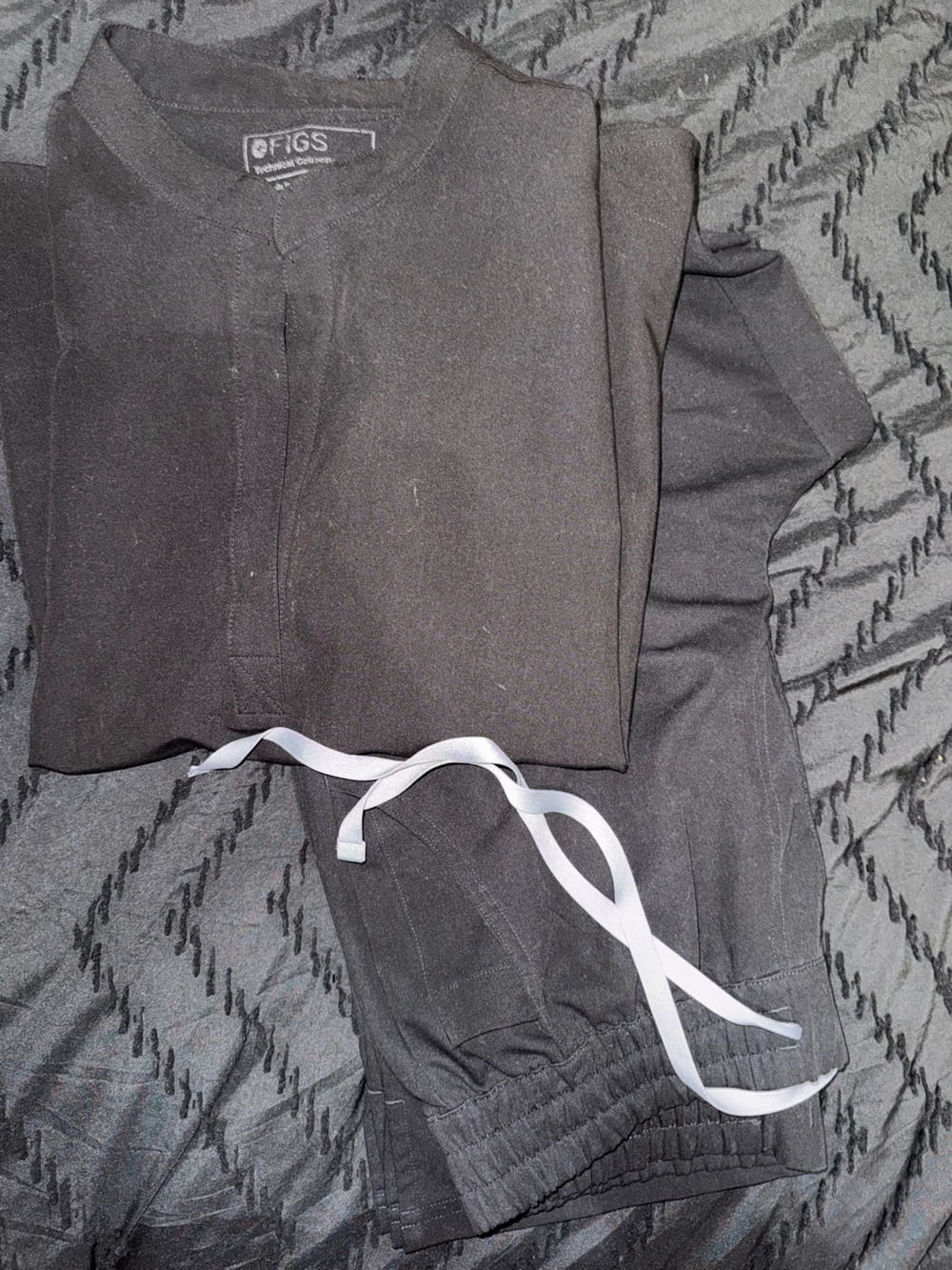 Figs scrub set black